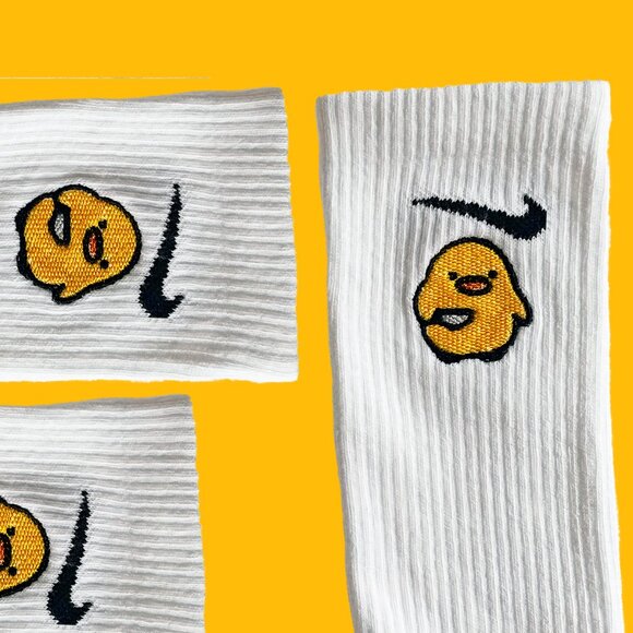 Stabby Duck Embroidered Socks | Customized Socks | Cute Crew Socks - Picture 4 of 7
